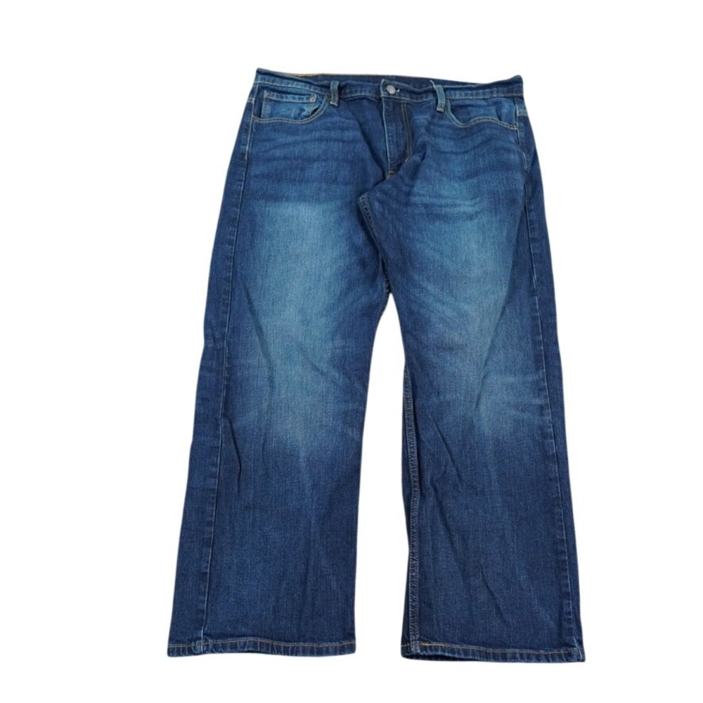 Levi 569 Jeans Mens 36x30 Blue Loose Straight (36x28.5) Denim Great Fade Logo